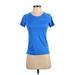 Nike Active T-Shirt: Blue Activewear - Women's Size X-Small