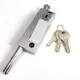 Sliding Door Bolts Security Anti-Theft Latch Revolving Glass Door Flat Key Locks Garage Home