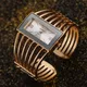 2023 Luxury Fashion Rose Gold Watches Women Stainless Steel Bracelet Bangle Rectangle Quartz Watch