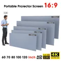 60 70 80 100 120in schermo del proiettore HD 16:9 schermo di proiezione Video senza cornice pieghevole montato a parete per lo schermo grigio dell'ufficio domestico
