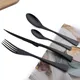 AJOYOUS Set di posate da 24 pezzi Set di posate da tavola in acciaio inossidabile 304 coltello forchetta cucchiaio Set di posate con cucchiaino da cucina stoviglie occidentali
