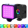 Voll farbe RGB LED Video Licht tragbare Taschen lampe 3000-5500k Mini LED Kamera Licht LED Panel