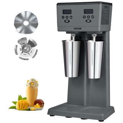 VEVOR Milkshake Maker, 375W Electric Milkshake Machine Double Heads Drink Mixer Blender Machine