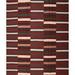 Ahgly Company Machine Washable Contemporary Red Wine or Wine Red Area Rugs