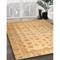 Ahgly Company Machine Washable Abstract Orange Area Rugs