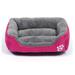 Pet Calming Super Soft Bed For Dog Cat Sleeping Kennel Puppy Mat Pad Warm Nest Hot Pink Color X-Large Size