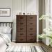 Moasis 10-drawer Bedroom Dresser Storage Tower Dark Brown - 10-drawer