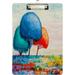 Hyjoy Colorful Landscape Clipboard Cute Design Letter Size Clipboard A4 Standard Size 9 x 12.5 Inch with Low Profile Metal Clip for Students Classroom Office Women Kids