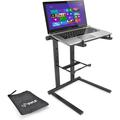 Portable Folding Laptop Stand - Standing Table with Foldable Height and Secondary Accessory Tray for iPad Tablet