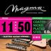 Magma Electric Guitar Strings Regular Light Gauge COATED Nickel-Plated Steel Set .011 - .050 (GE160ED)