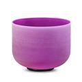 CVNC Full Color 1pc 8 C/D/E/F/G/A/B Note Frosted Quartz Crystal Singing Bowl for Meditation Sound Healing with Free Mallet