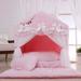 Coral Velvet Tent House For Pets Soft Kennel Pet Nest Kitten House Dog Bed Cat Bed Pet Stand House Beds And Houses House For Dog