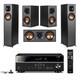 Reference 5.0 Home Theater System with 2x R-610F Floorstanding Speaker R-52C Center Channel Speaker 2x R-41M Bookshelf Speaker and RX-V385 5.1-Channel Receiver Black