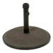 Noble House Tulare Circular Concrete Stone & Iron Umbrella Base in Brown