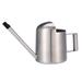 Stainless Steel Watering Kettle 300ml Stainless Steel Watering Kettle Portable Long Mouth Watering Can Gardening Tool (Silver)