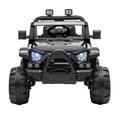 Ride on Cars iRerts 12V Ride on Trucks with Remote Control Battery Powered Electric Car for Kids Boys Girls Kids Ride on Toys with Music LED Light USB Port MP3 Player TF Card Slot Black
