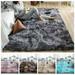 Super Soft Faux Fur Area Rugs for Bedroom Floor Shaggy Plush Carpet Rug Indoor Rectangle Bedside Rugs Coffee 47 x 63