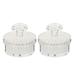 2pcs Portable Facial Cleaning Supple Face Cleaners Beauty Scrubber (White)