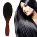 Gpoty Hair Brush Boar Bristle Hair Brush Comb for Women Men Kid Hair Brush Detangler Dual Bristle Design Soft Natural Bristles Brush for Wavy Straight Hair Thin Fine Hair Restore Shine and Texture