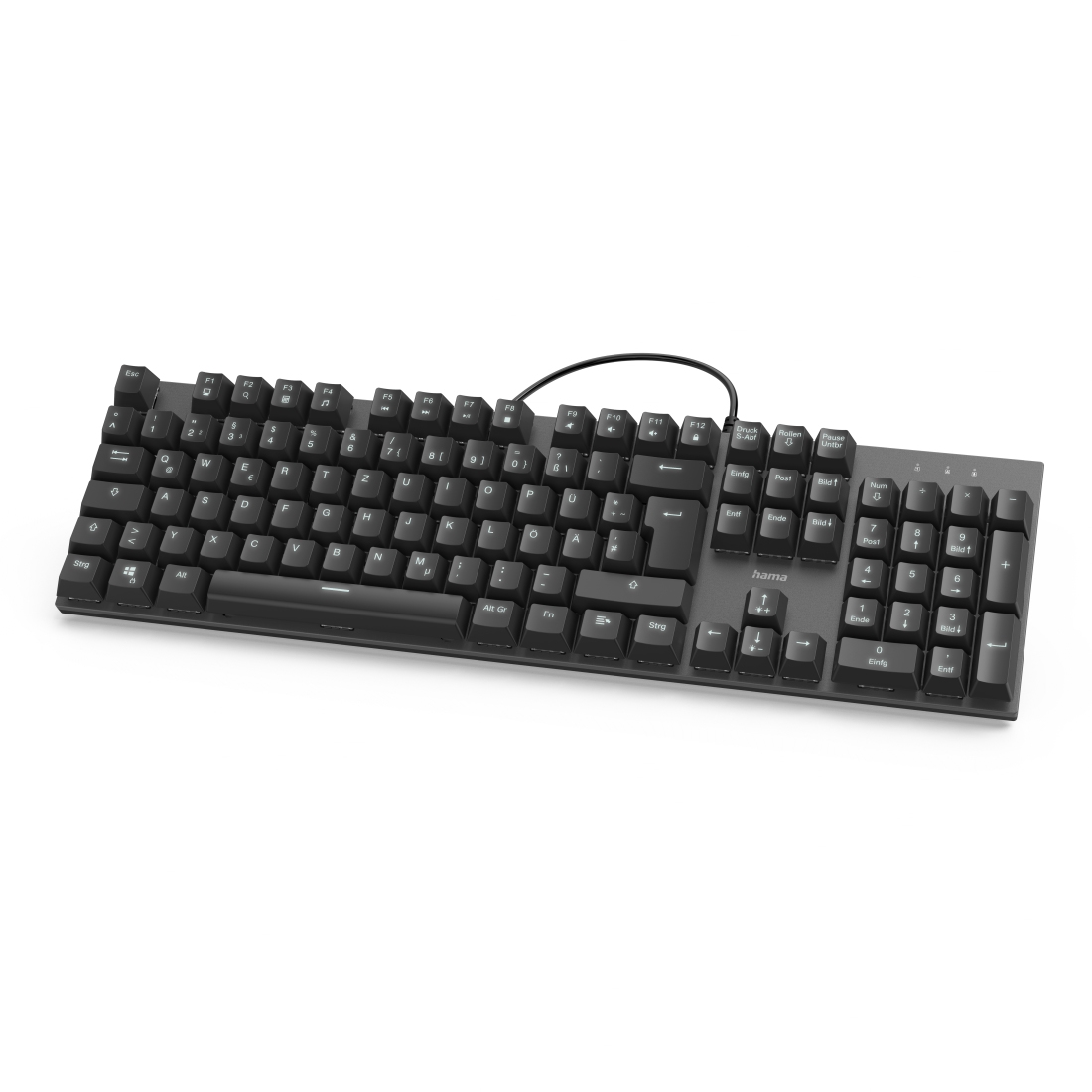 Hama MKC-650 Tastatur USB QWERTZ Deutsch Anthrazit, Schwarz Image