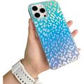 Compatible with iPhone 14 Pro Max Leopard Case for Women Luxury Glitter Leopard Cheetah Print Designed Colorful Laser Iridescent Case Hard PC Bumper Slim Protective Bling Girly Case Cute