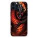 ONETECH Case Compatible with iPhone 13 Case Fire Dragon Drop Protection Case for iPhone 13 Soft TPU Edges Pattern Design Cases for iPhone 13 6.1 inch Fire Dragon