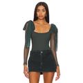 Free People x Intimately FP Tongue Tied Bodysuit In Green Gables in Green. Size L, M, XL, XS.
