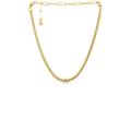 Ettika Initial Necklace in Metallic Gold. Size D, E, F, G, H, I, J, N, R, T.