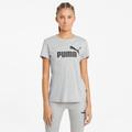 PUMA Essentials Logo Women's T-Shirt, Light Grey Heather, size Small