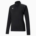 PUMA Teamliga Quarter-Zip Women's Football Top, Black/White, size Small