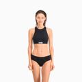 PUMA Swim Women's Racerback Top, Black, size Small