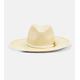 Valentino VLogo leather-trimmed straw hat