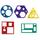 Learning Resources Primary Shapes Template Set