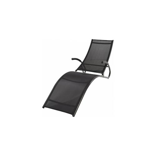 Gartenliege Strandliege Sonnenliege Gartenmöbel Anthrazit 174x59x87cm X0030