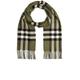 Burberry Giant Check Scarf in Shrub - Grey. Size all.