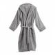 Plush Hooded L/XL Robe Grey