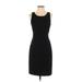 J.Crew Casual Dress - Sheath Scoop Neck Sleeveless: Black Solid Dresses - Women's Size 2