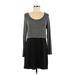 Promesa U.S.A. Casual Dress - Mini: Black Marled Dresses - Women's Size Medium