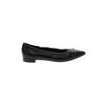 Attilio Giusti Leombruni Flats: Slip-on Chunky Heel Classic Black Solid Shoes - Women's Size 38 - Pointed Toe