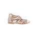Olive & Edie Sandals: Gold Solid Shoes - Kids Girl's Size 1