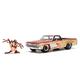 Jada Toys Looney Tunes Taz & 1967 Chevrolet EL Camino - Chevy Modellauto (19 cm) mit Tasmanian Devil Figur (5 cm), Spielzeug-Set aus Metall für Erwachsene & Kinder ab 8 Jahre
