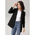 Longblazer LAURA SCOTT Gr. 34, schwarz (schwarz (aus nachhaltigem material)) Damen Blazer