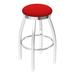 Holland Bar Stool 802 Misha Swivel Stool Upholstered/Metal in Red/Gray | Counter Stool (25" Seat Height) | Wayfair 80225CH011