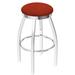 Holland Bar Stool 802 Misha Swivel Stool Upholstered/Metal in Red/Gray | Counter Stool (25" Seat Height) | Wayfair 80225CH021