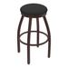 Holland Bar Stool 802 Misha Swivel Stool Upholstered/Metal in Black/Brown | Bar Stool (30" Seat Height) | Wayfair 80230BZ008