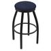 Holland Bar Stool 802 Misha Swivel Stool Upholstered/Metal in Blue/Black | Bar Stool (30" Seat Height) | Wayfair 80230BW014