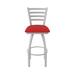 Holland Bar Stool Jackie Swivel Stool Upholstered/Metal in Red/Gray | Bar Stool (30" Seat Height) | Wayfair 41030AN011