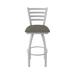 Holland Bar Stool Jackie Swivel Stool Upholstered/Metal in Gray/Black | Bar Stool (30" Seat Height) | Wayfair 41030AN019