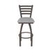 Holland Bar Stool Jackie Swivel Stool Upholstered/Metal in Gray/Black/Brown | Bar Stool (30" Seat Height) | Wayfair 41030BZ007