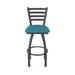 Holland Bar Stool Jackie Swivel Stool Upholstered/Metal in Green/Gray/Brown | Extra Tall (36" Seat Height) | Wayfair 41036PW022